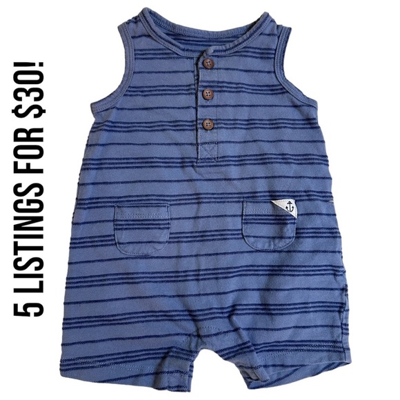 Carter’s baby boy 0-3 months outfit romper - Picture 1 of 4